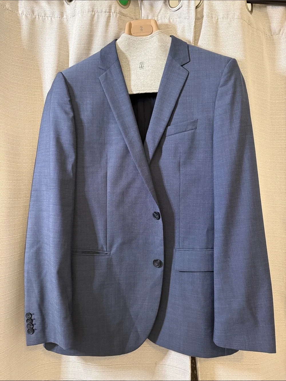 Hugo Boss Men's Blue Two-Button Suit Jacket
